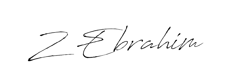 Also You can easily find your signature by using the search form. We will create Z Ebrahim name handwritten signature images for you free of cost using Antro_Vectra sign style. Z Ebrahim signature style 6 images and pictures png