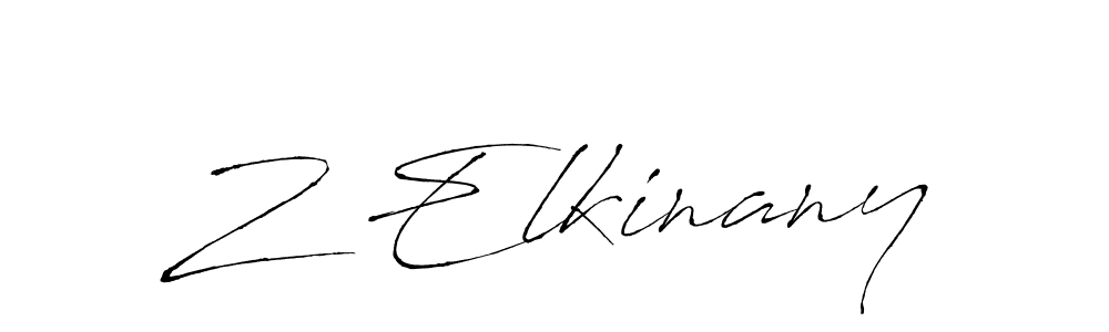 Also You can easily find your signature by using the search form. We will create Z Elkinany name handwritten signature images for you free of cost using Antro_Vectra sign style. Z Elkinany signature style 6 images and pictures png