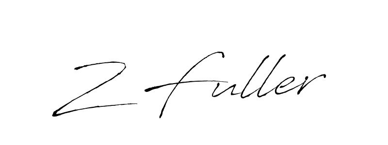 Also we have Z Fuller name is the best signature style. Create professional handwritten signature collection using Antro_Vectra autograph style. Z Fuller signature style 6 images and pictures png