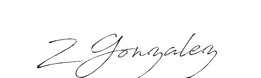 Once you've used our free online signature maker to create your best signature Antro_Vectra style, it's time to enjoy all of the benefits that Z Gonzalez name signing documents. Z Gonzalez signature style 6 images and pictures png