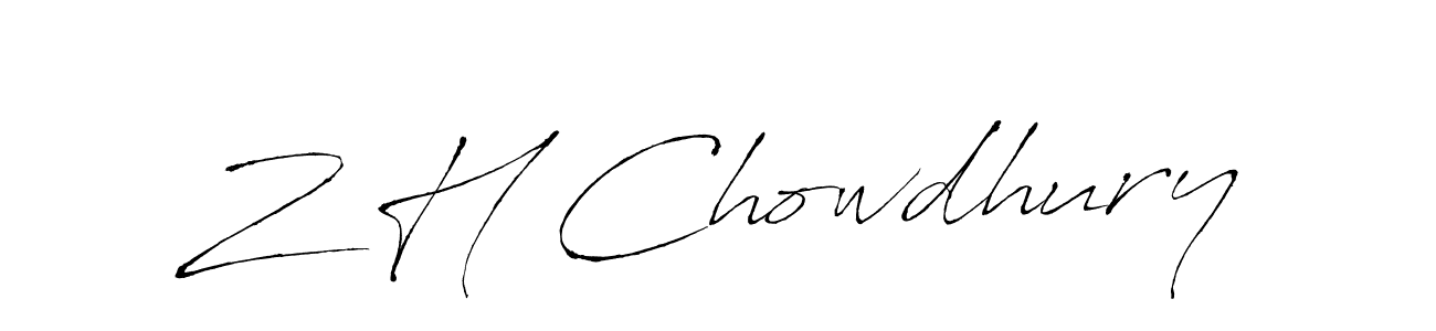 It looks lik you need a new signature style for name Z H Chowdhury. Design unique handwritten (Antro_Vectra) signature with our free signature maker in just a few clicks. Z H Chowdhury signature style 6 images and pictures png