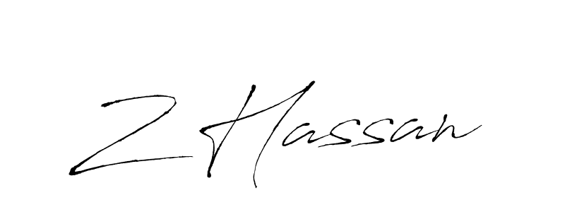 How to Draw Z Hassan signature style? Antro_Vectra is a latest design signature styles for name Z Hassan. Z Hassan signature style 6 images and pictures png