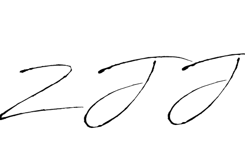 How to Draw Z J J signature style? Antro_Vectra is a latest design signature styles for name Z J J. Z J J signature style 6 images and pictures png