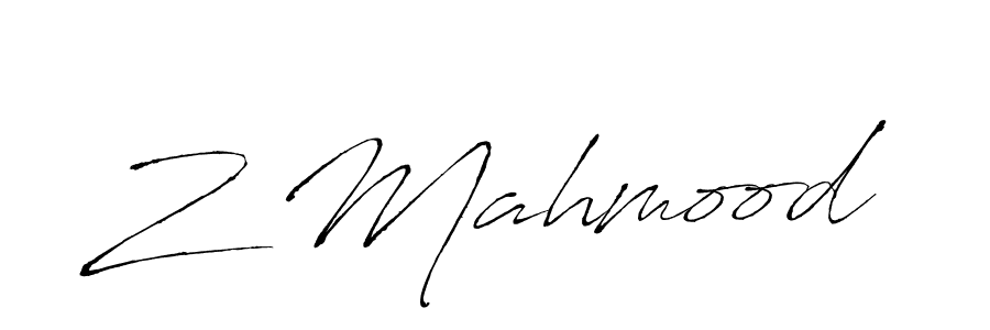 Also You can easily find your signature by using the search form. We will create Z Mahmood name handwritten signature images for you free of cost using Antro_Vectra sign style. Z Mahmood signature style 6 images and pictures png