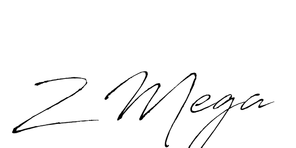 Antro_Vectra is a professional signature style that is perfect for those who want to add a touch of class to their signature. It is also a great choice for those who want to make their signature more unique. Get Z Mega name to fancy signature for free. Z Mega signature style 6 images and pictures png