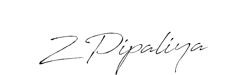 Similarly Antro_Vectra is the best handwritten signature design. Signature creator online .You can use it as an online autograph creator for name Z Pipaliya. Z Pipaliya signature style 6 images and pictures png