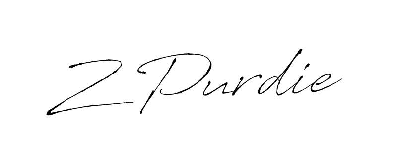 How to Draw Z Purdie signature style? Antro_Vectra is a latest design signature styles for name Z Purdie. Z Purdie signature style 6 images and pictures png