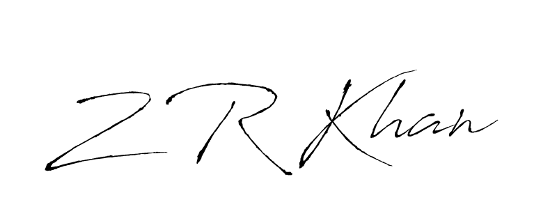 It looks lik you need a new signature style for name Z R Khan. Design unique handwritten (Antro_Vectra) signature with our free signature maker in just a few clicks. Z R Khan signature style 6 images and pictures png