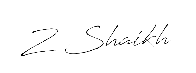 The best way (Antro_Vectra) to make a short signature is to pick only two or three words in your name. The name Z Shaikh include a total of six letters. For converting this name. Z Shaikh signature style 6 images and pictures png