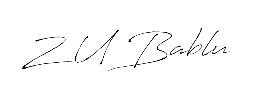 It looks lik you need a new signature style for name Z U Bablu. Design unique handwritten (Antro_Vectra) signature with our free signature maker in just a few clicks. Z U Bablu signature style 6 images and pictures png