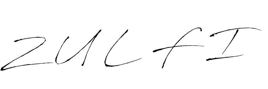 Best and Professional Signature Style for Z U L F I. Antro_Vectra Best Signature Style Collection. Z U L F I signature style 6 images and pictures png