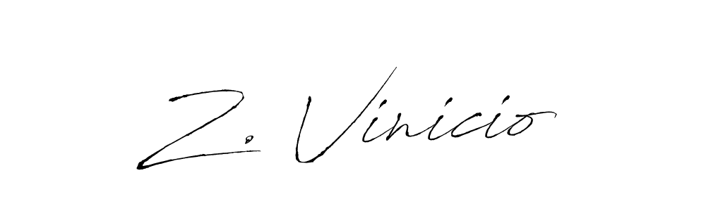 How to Draw Z. Vinicio signature style? Antro_Vectra is a latest design signature styles for name Z. Vinicio. Z. Vinicio signature style 6 images and pictures png