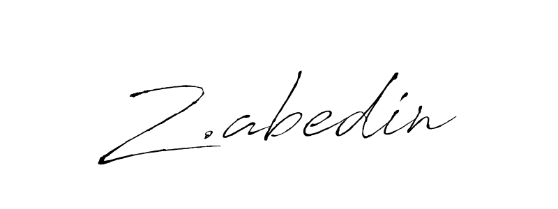 if you are searching for the best signature style for your name Z.abedin. so please give up your signature search. here we have designed multiple signature styles  using Antro_Vectra. Z.abedin signature style 6 images and pictures png