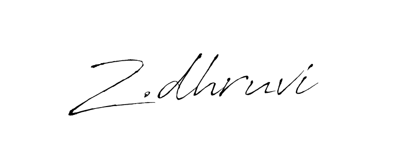 The best way (Antro_Vectra) to make a short signature is to pick only two or three words in your name. The name Z.dhruvi include a total of six letters. For converting this name. Z.dhruvi signature style 6 images and pictures png