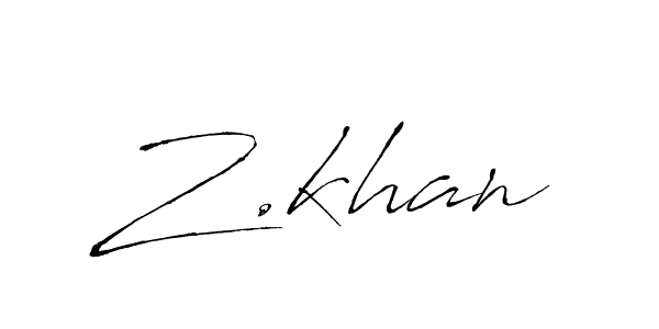 Also we have Z.khan name is the best signature style. Create professional handwritten signature collection using Antro_Vectra autograph style. Z.khan signature style 6 images and pictures png