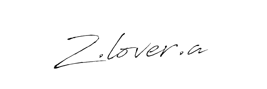 Make a beautiful signature design for name Z.lover.a. With this signature (Antro_Vectra) style, you can create a handwritten signature for free. Z.lover.a signature style 6 images and pictures png