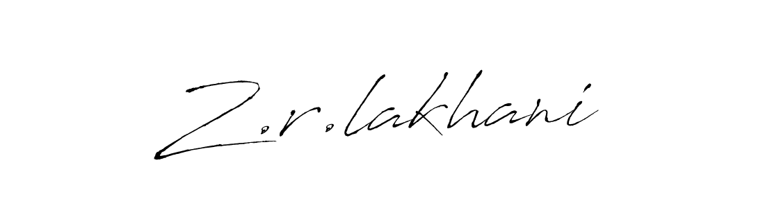 Also we have Z.r.lakhani name is the best signature style. Create professional handwritten signature collection using Antro_Vectra autograph style. Z.r.lakhani signature style 6 images and pictures png