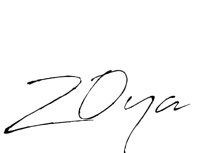 Create a beautiful signature design for name Z0ya. With this signature (Antro_Vectra) fonts, you can make a handwritten signature for free. Z0ya signature style 6 images and pictures png