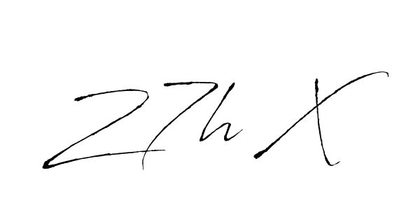 Also we have Z7h X  name is the best signature style. Create professional handwritten signature collection using Antro_Vectra autograph style. Z7h X  signature style 6 images and pictures png