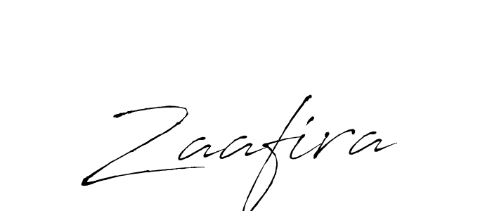 Zaafira stylish signature style. Best Handwritten Sign (Antro_Vectra) for my name. Handwritten Signature Collection Ideas for my name Zaafira. Zaafira signature style 6 images and pictures png