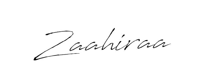 How to make Zaahiraa signature? Antro_Vectra is a professional autograph style. Create handwritten signature for Zaahiraa name. Zaahiraa signature style 6 images and pictures png