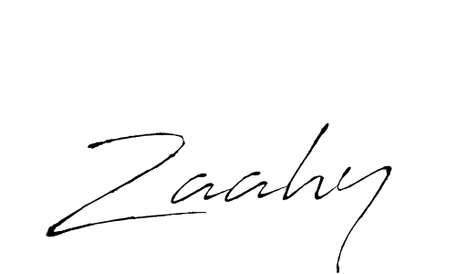 Make a beautiful signature design for name Zaahy. With this signature (Antro_Vectra) style, you can create a handwritten signature for free. Zaahy signature style 6 images and pictures png