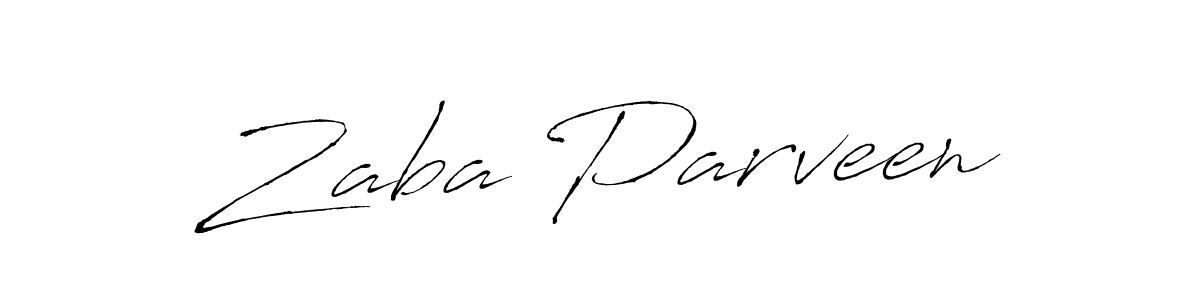 How to make Zaba Parveen signature? Antro_Vectra is a professional autograph style. Create handwritten signature for Zaba Parveen name. Zaba Parveen signature style 6 images and pictures png