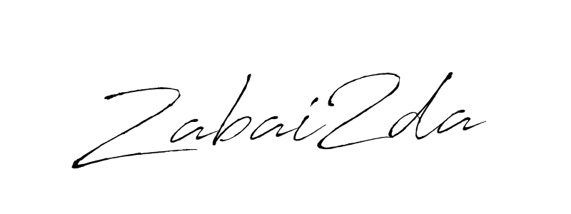 Zabai2da stylish signature style. Best Handwritten Sign (Antro_Vectra) for my name. Handwritten Signature Collection Ideas for my name Zabai2da. Zabai2da signature style 6 images and pictures png