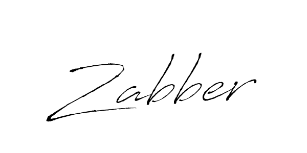 Design your own signature with our free online signature maker. With this signature software, you can create a handwritten (Antro_Vectra) signature for name Zabber. Zabber signature style 6 images and pictures png