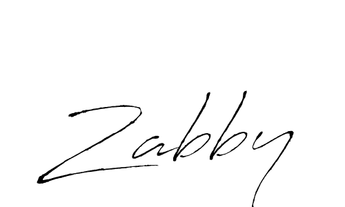 Create a beautiful signature design for name Zabby. With this signature (Antro_Vectra) fonts, you can make a handwritten signature for free. Zabby signature style 6 images and pictures png