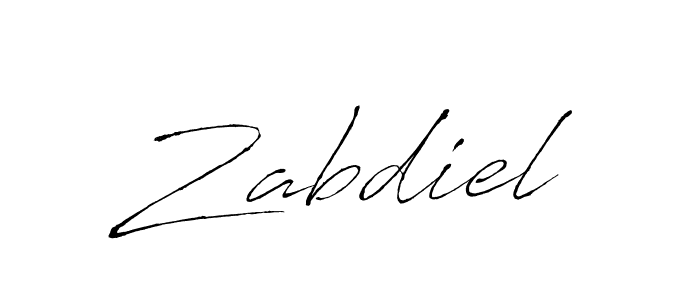 How to make Zabdiel signature? Antro_Vectra is a professional autograph style. Create handwritten signature for Zabdiel name. Zabdiel signature style 6 images and pictures png