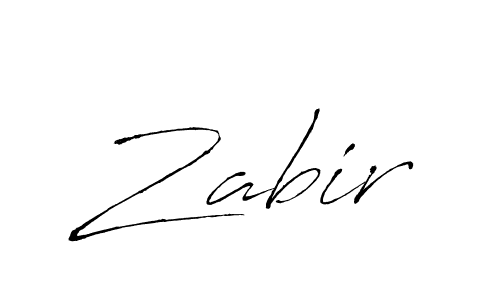 Make a beautiful signature design for name Zabir. With this signature (Antro_Vectra) style, you can create a handwritten signature for free. Zabir signature style 6 images and pictures png