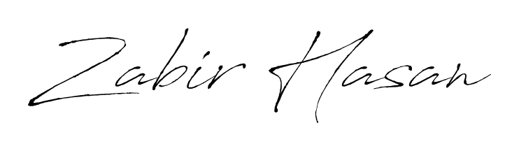 Design your own signature with our free online signature maker. With this signature software, you can create a handwritten (Antro_Vectra) signature for name Zabir Hasan. Zabir Hasan signature style 6 images and pictures png