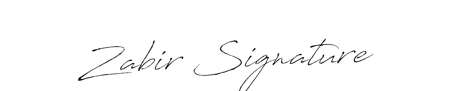 Make a beautiful signature design for name Zabir Signature. With this signature (Antro_Vectra) style, you can create a handwritten signature for free. Zabir Signature signature style 6 images and pictures png