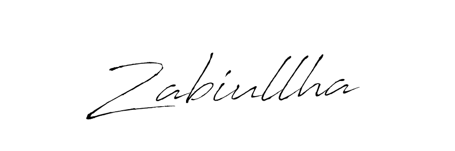 Design your own signature with our free online signature maker. With this signature software, you can create a handwritten (Antro_Vectra) signature for name Zabiullha. Zabiullha signature style 6 images and pictures png