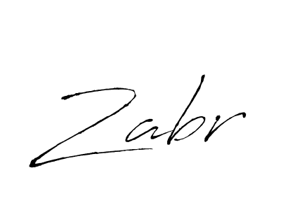Create a beautiful signature design for name Zabr. With this signature (Antro_Vectra) fonts, you can make a handwritten signature for free. Zabr signature style 6 images and pictures png