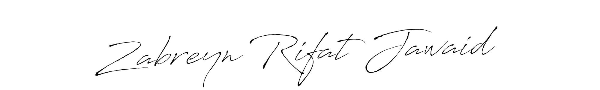 Also You can easily find your signature by using the search form. We will create Zabreyn Rifat Jawaid name handwritten signature images for you free of cost using Antro_Vectra sign style. Zabreyn Rifat Jawaid signature style 6 images and pictures png