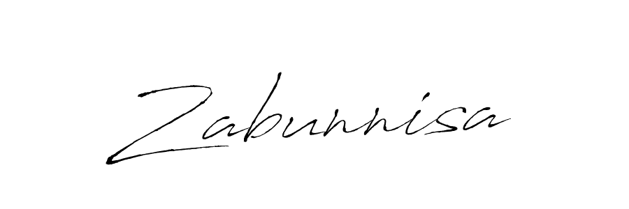 Also we have Zabunnisa name is the best signature style. Create professional handwritten signature collection using Antro_Vectra autograph style. Zabunnisa signature style 6 images and pictures png