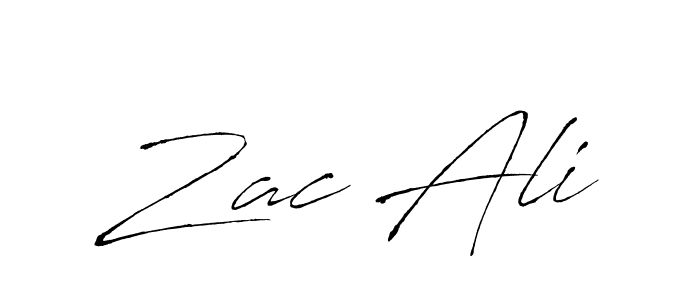 Create a beautiful signature design for name Zac Ali. With this signature (Antro_Vectra) fonts, you can make a handwritten signature for free. Zac Ali signature style 6 images and pictures png