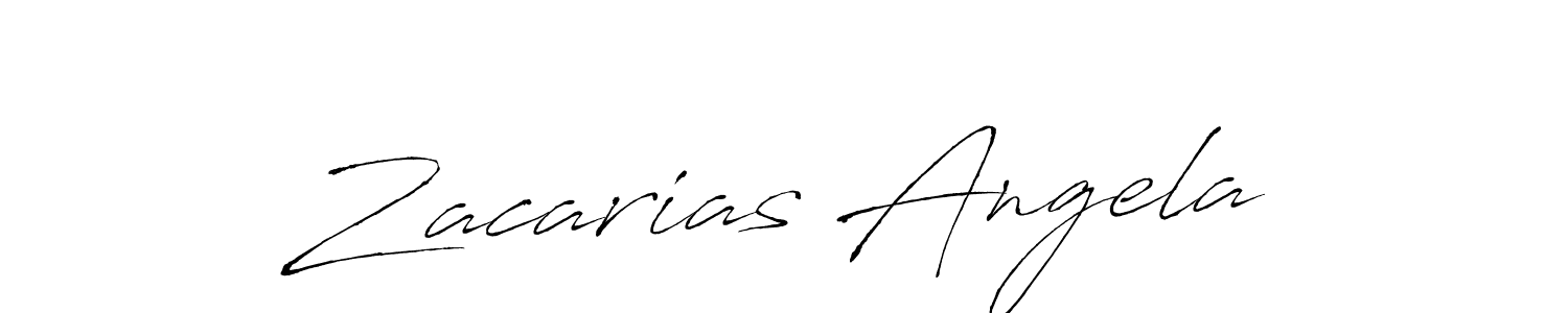 Also You can easily find your signature by using the search form. We will create Zacarias Angela name handwritten signature images for you free of cost using Antro_Vectra sign style. Zacarias Angela signature style 6 images and pictures png