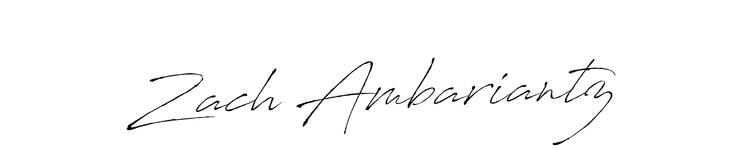 You should practise on your own different ways (Antro_Vectra) to write your name (Zach Ambariantz) in signature. don't let someone else do it for you. Zach Ambariantz signature style 6 images and pictures png