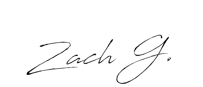 Also You can easily find your signature by using the search form. We will create Zach G. name handwritten signature images for you free of cost using Antro_Vectra sign style. Zach G. signature style 6 images and pictures png