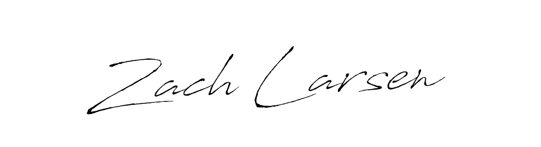 Design your own signature with our free online signature maker. With this signature software, you can create a handwritten (Antro_Vectra) signature for name Zach Larsen. Zach Larsen signature style 6 images and pictures png