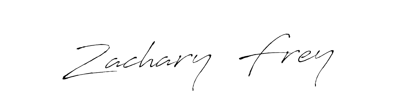 Create a beautiful signature design for name Zachary  Frey. With this signature (Antro_Vectra) fonts, you can make a handwritten signature for free. Zachary  Frey signature style 6 images and pictures png