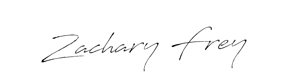 Zachary Frey stylish signature style. Best Handwritten Sign (Antro_Vectra) for my name. Handwritten Signature Collection Ideas for my name Zachary Frey. Zachary Frey signature style 6 images and pictures png