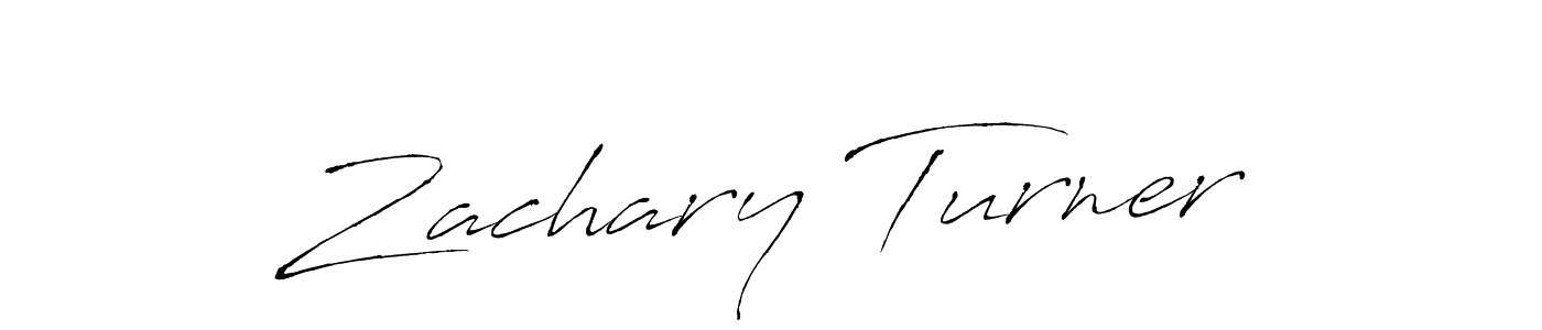 Make a beautiful signature design for name Zachary Turner. With this signature (Antro_Vectra) style, you can create a handwritten signature for free. Zachary Turner signature style 6 images and pictures png