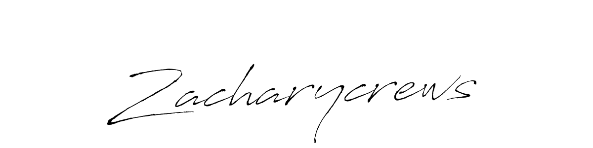 if you are searching for the best signature style for your name Zacharycrews. so please give up your signature search. here we have designed multiple signature styles  using Antro_Vectra. Zacharycrews signature style 6 images and pictures png