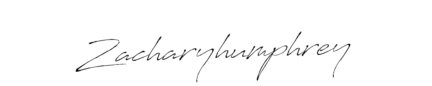 How to make Zacharyhumphrey signature? Antro_Vectra is a professional autograph style. Create handwritten signature for Zacharyhumphrey name. Zacharyhumphrey signature style 6 images and pictures png