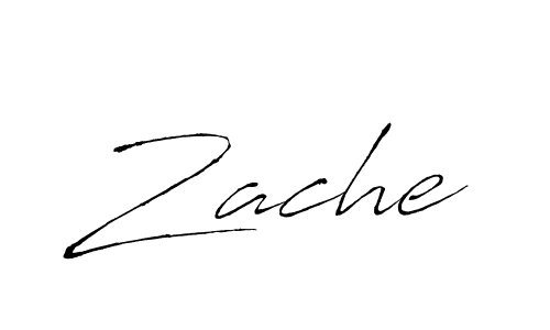 Zache stylish signature style. Best Handwritten Sign (Antro_Vectra) for my name. Handwritten Signature Collection Ideas for my name Zache. Zache signature style 6 images and pictures png