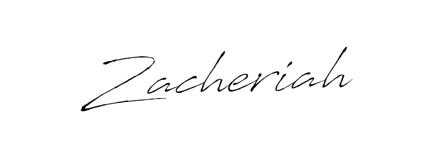 Design your own signature with our free online signature maker. With this signature software, you can create a handwritten (Antro_Vectra) signature for name Zacheriah. Zacheriah signature style 6 images and pictures png